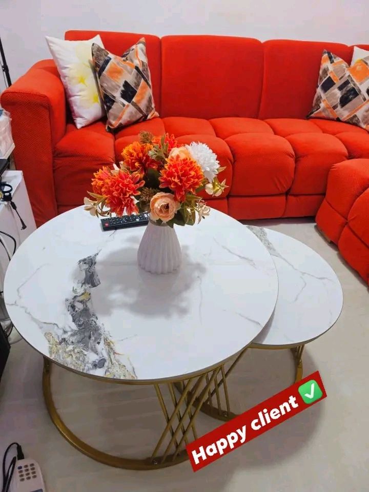 Happy client – marble coffee tables